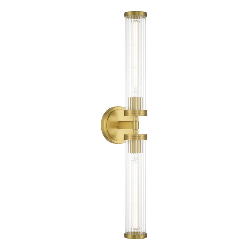 Crystorama JAR-2302-AG LED Wall Sconce, Aged Brass