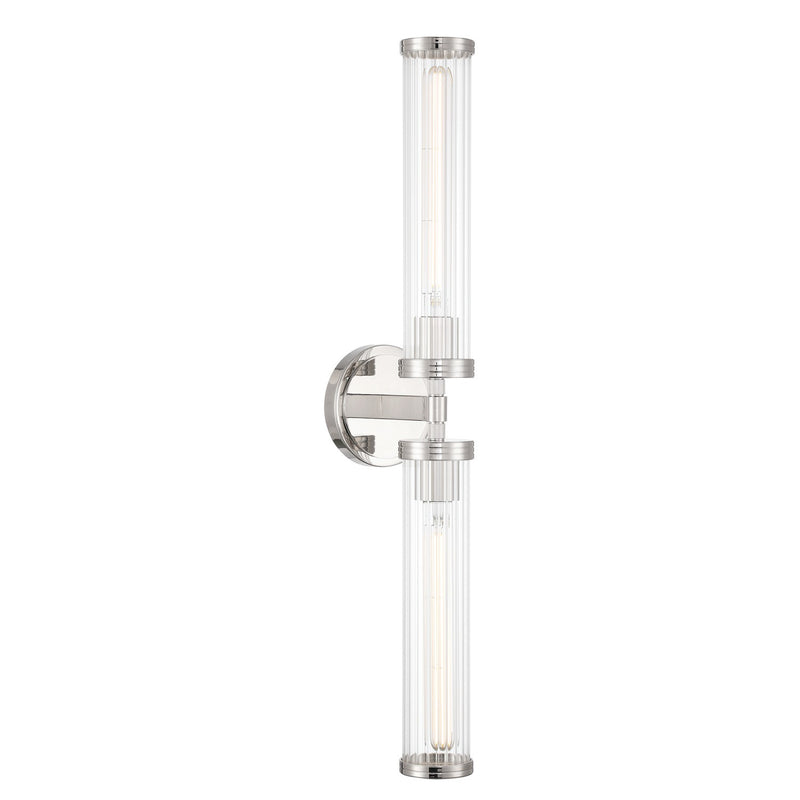 Crystorama JAR-2302-PN LED Wall Sconce, Polished Nickel