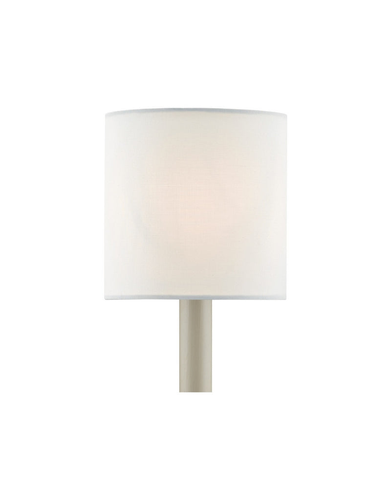 Currey and Company 0454 Shade, White Cotton