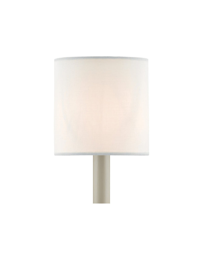 Currey and Company 0455 Shade, White Cotton