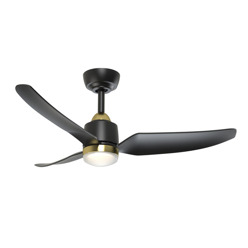 Kuzco Lighting CF72942-BG/MB-5CCT 42" Ceiling Fan, Brushed Gold/Matte Black