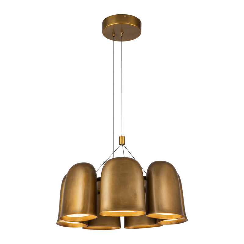 Kuzco Lighting CH21120-VB-UNV LED Chandelier, Vintage Brass