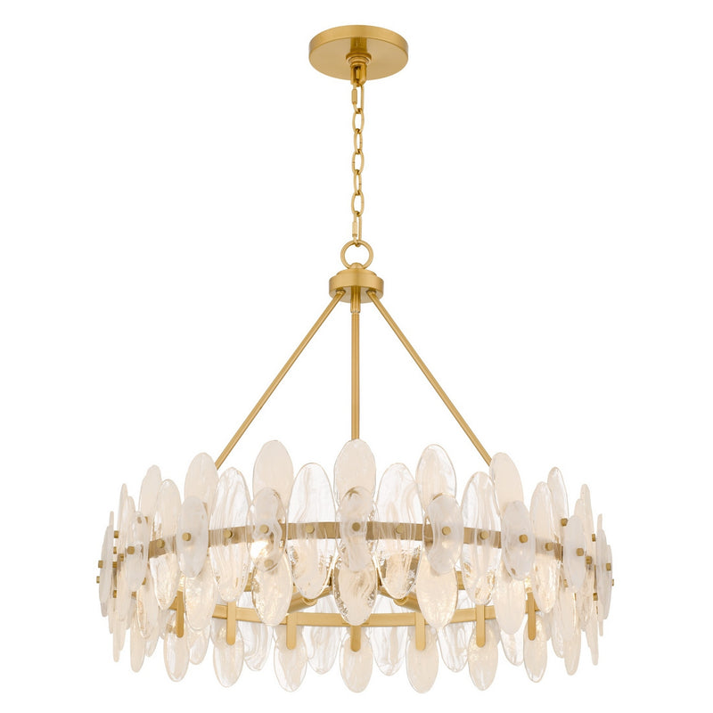 Quoizel ABI2828BRG Six Light Pendant, Brushed Gold