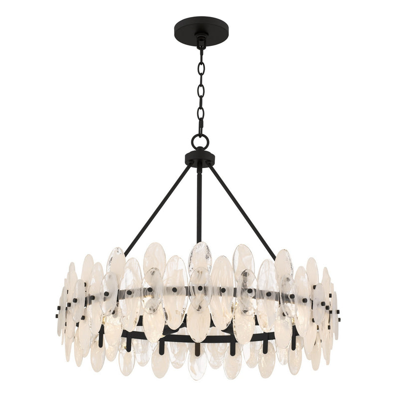 Quoizel ABI2828MBK Six Light Pendant, Matte Black