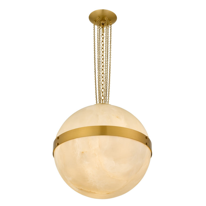 Quoizel AMT1816BRG Three Light Pendant, Brushed Gold