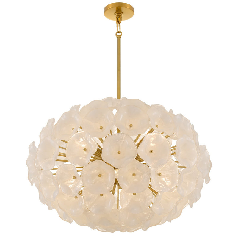 Quoizel AUD2828BRG Eight Light Pendant, Brushed Gold