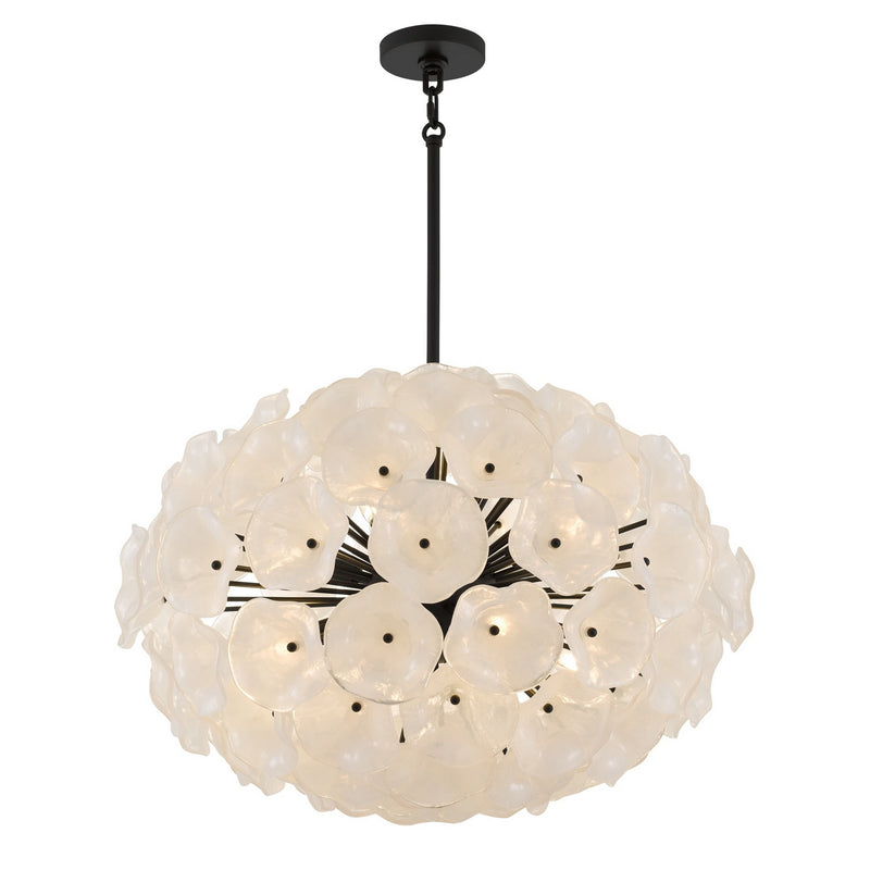 Quoizel AUD2828MBK Eight Light Pendant, Matte Black