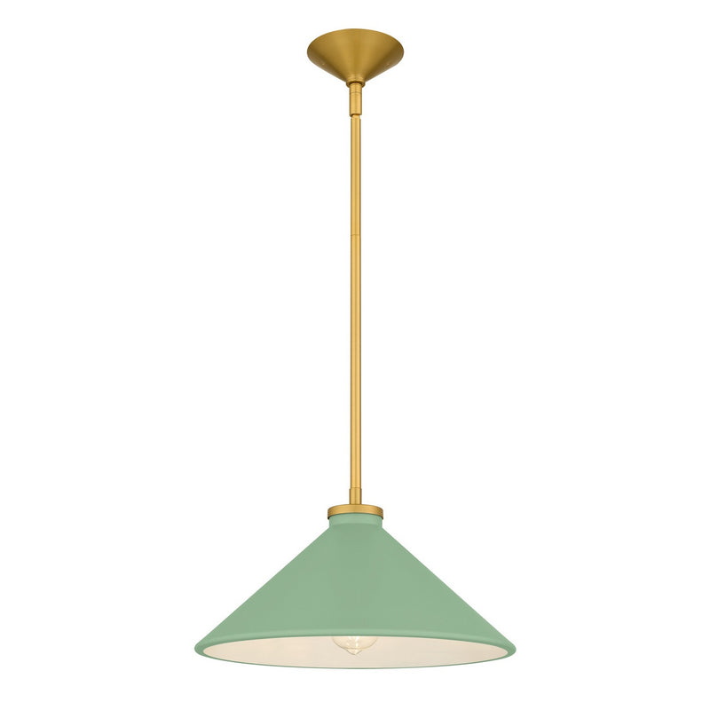 Quoizel BRADG1814BRG One Light Pendant, Brushed Gold