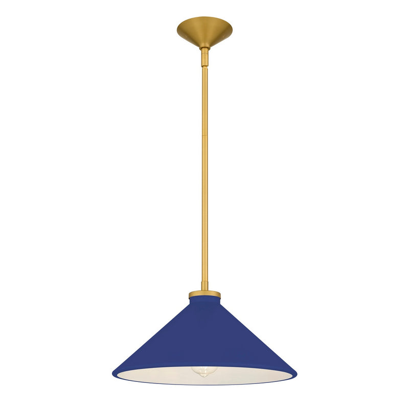 Quoizel BRADN1814BRG One Light Pendant, Brushed Gold