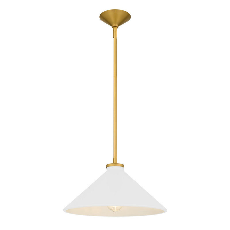 Quoizel BRADW1814BRG One Light Pendant, Brushed Gold