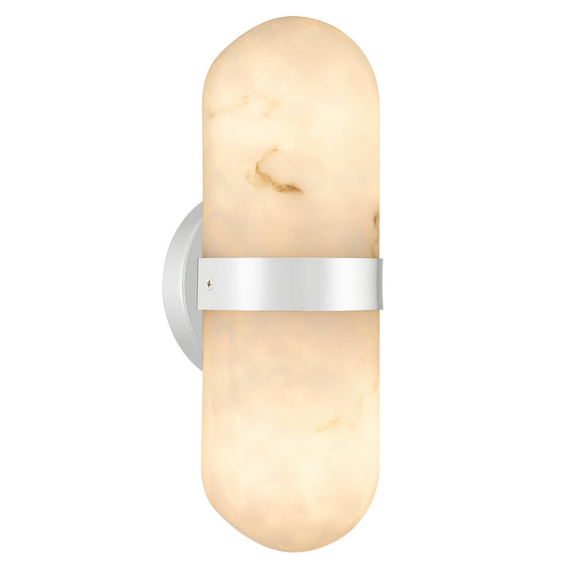 Quoizel BREE8704C Two Light Wall Sconce, Polished Chrome
