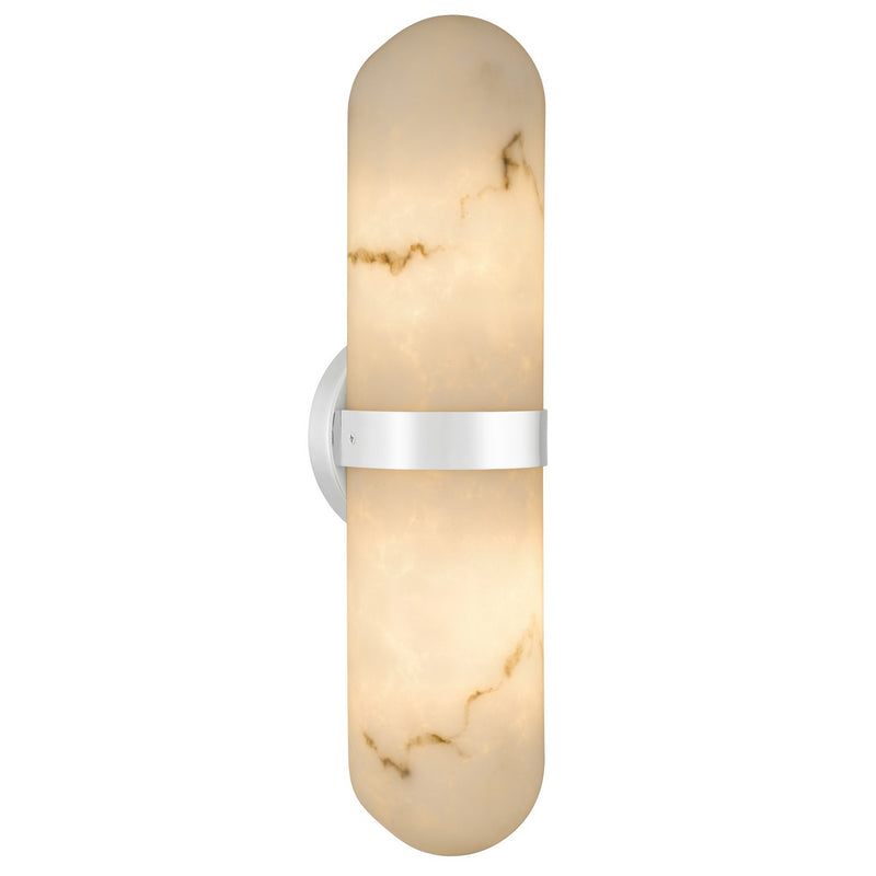 Quoizel BREE8804C Two Light Wall Sconce, Polished Chrome