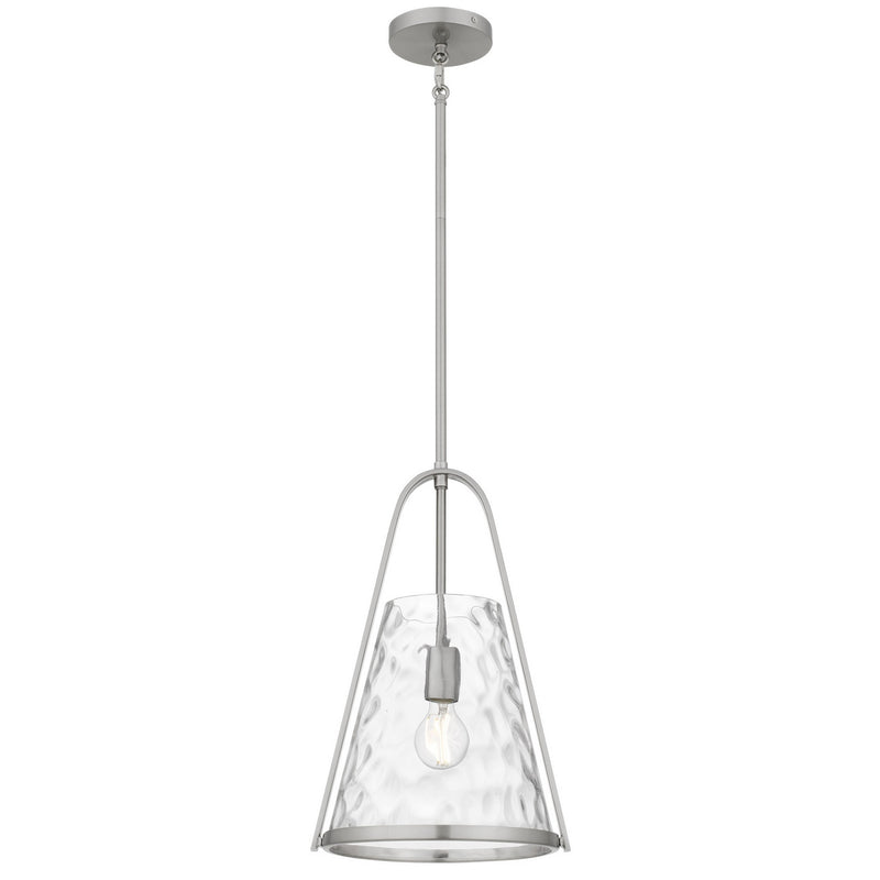 Quoizel BRIL1511BN One Light Mini Pendant, Brushed Nickel