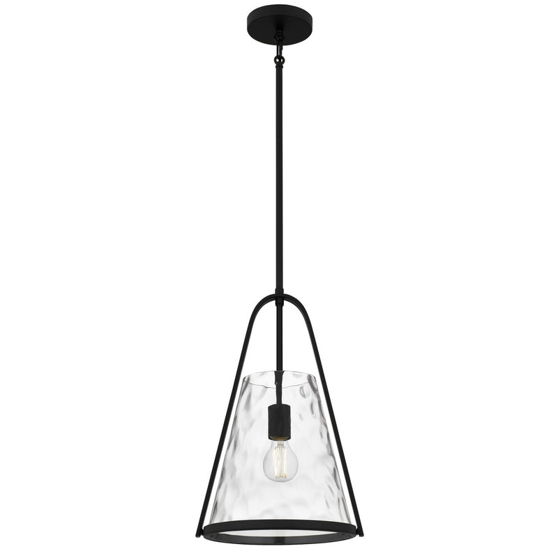 Quoizel BRIL1511MBK One Light Mini Pendant, Matte Black