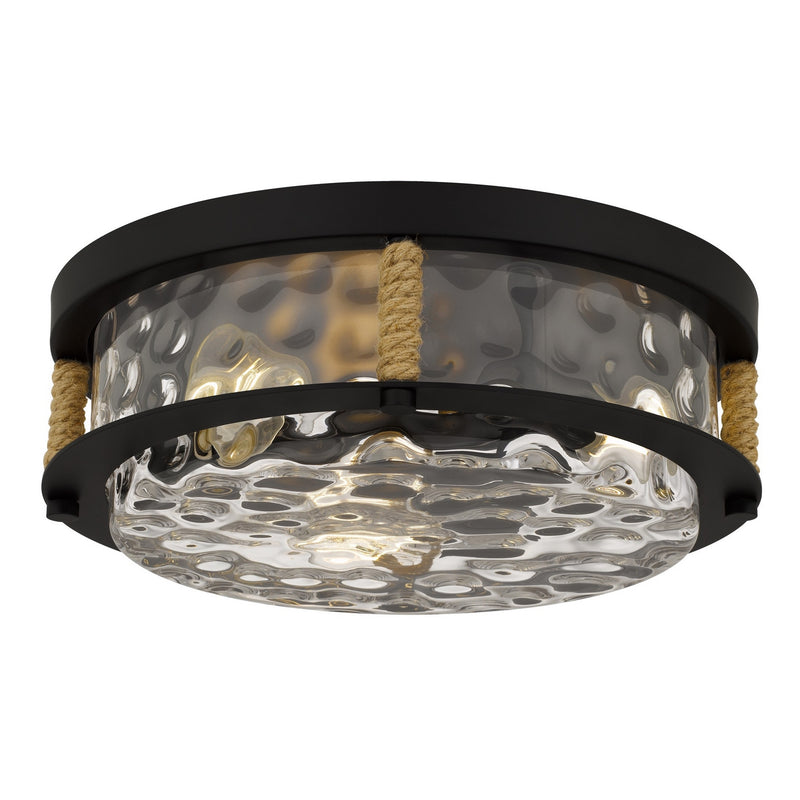 Quoizel BTC1616MBK Three Light Flush Mount, Matte Black