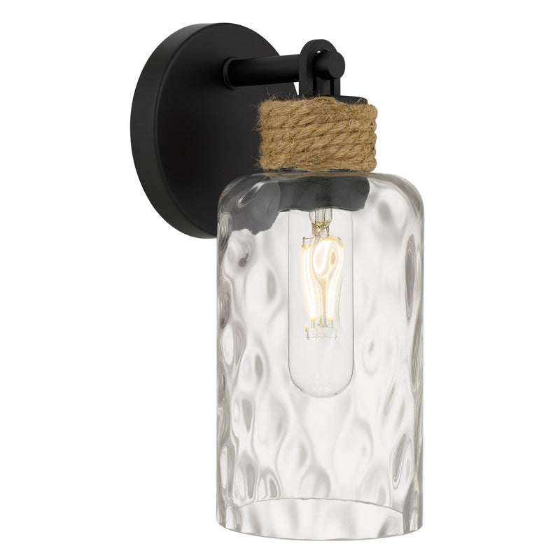 Quoizel BTC8605MBK One Light Wall Sconce, Matte Black