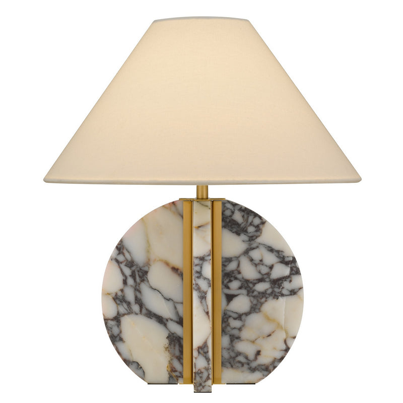 Quoizel ELI6218BRG One Light Table Lamp, Brushed Gold