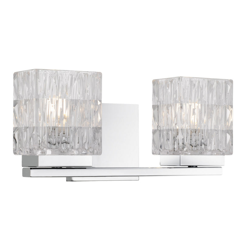 Quoizel ESTE8613C Two Light Vanity, Polished Chrome