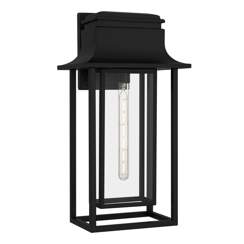 Quoizel GARN8412MBK One Light Outdoor Wall Lantern, Matte Black