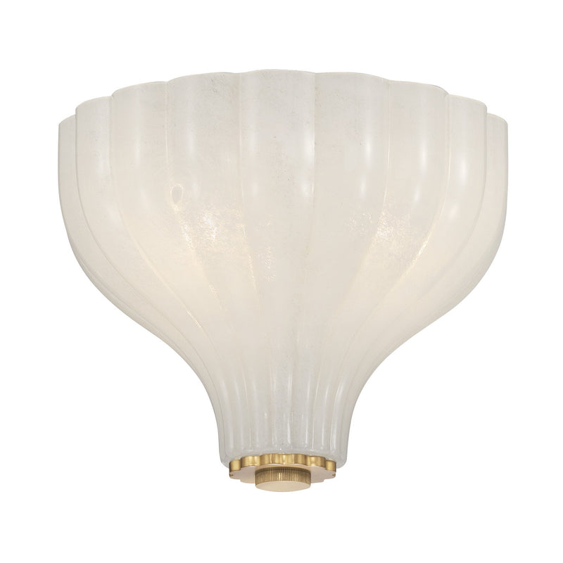 Crystorama LAY-300-LG Three Light Semi Flush Mount, Luxe Gold