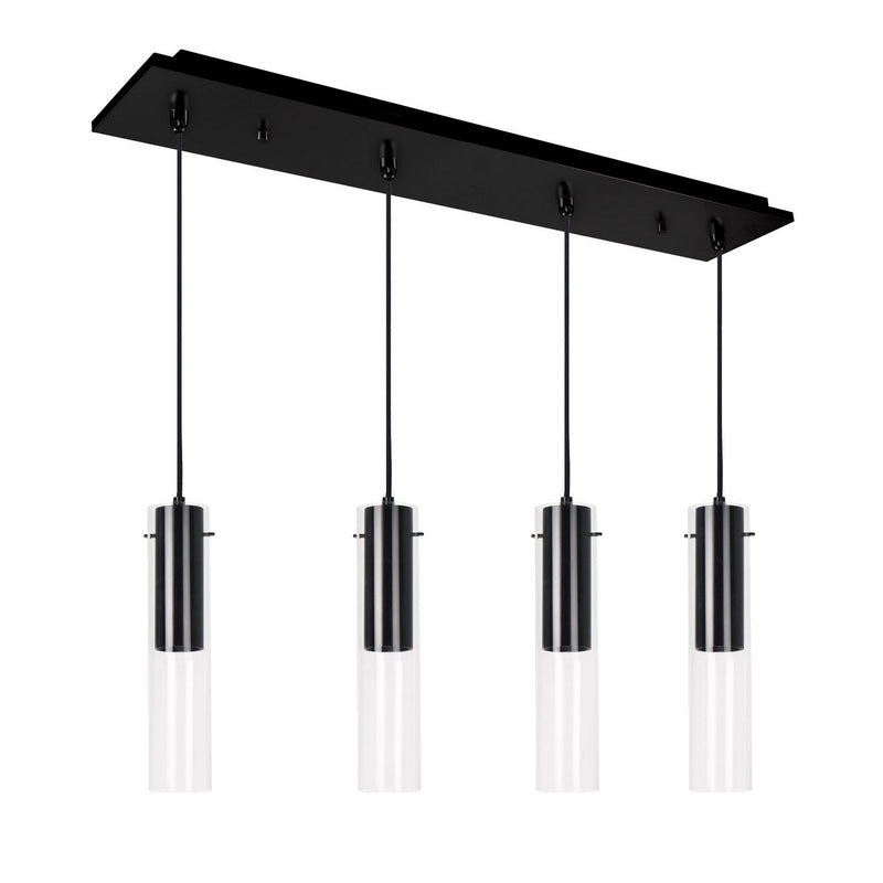 Kuzco Lighting MP21703BK-04 LED Pendant, Black