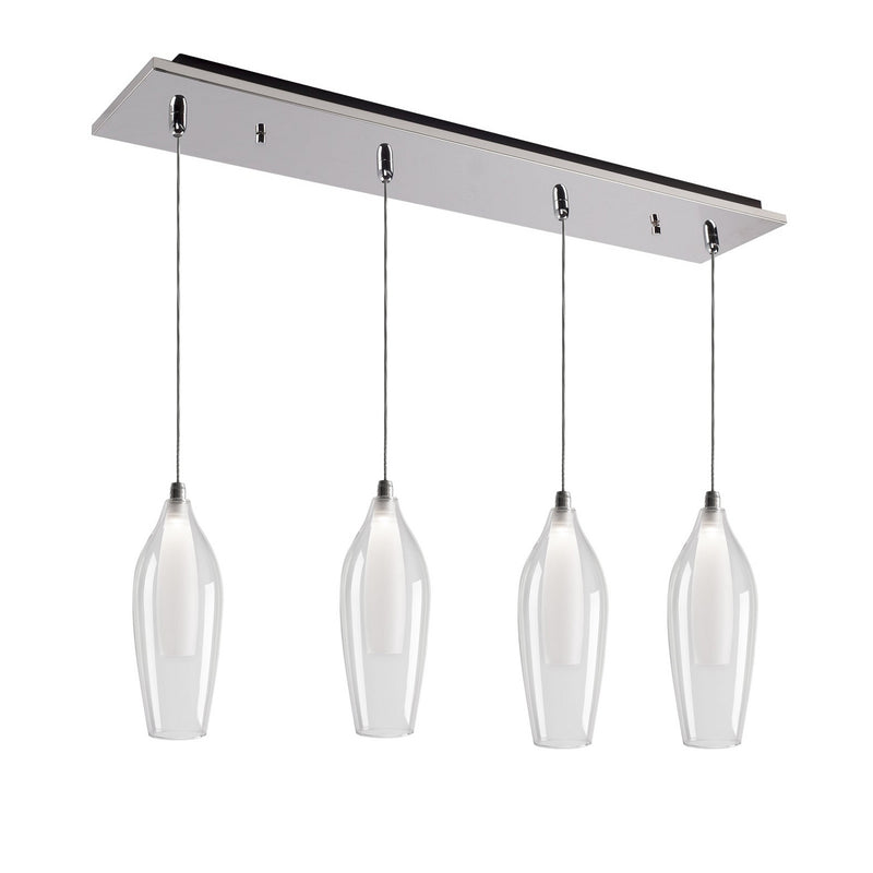 Kuzco Lighting MP3004CH-04 LED Pendant, Chrome