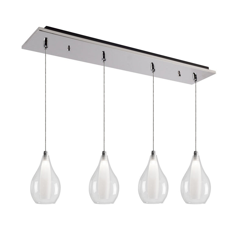 Kuzco Lighting MP3005CH-04 LED Pendant, Chrome