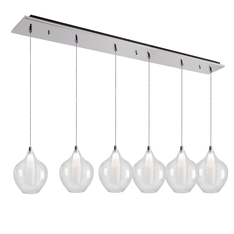 Kuzco Lighting MP3007CH-06 LED Pendant, Chrome