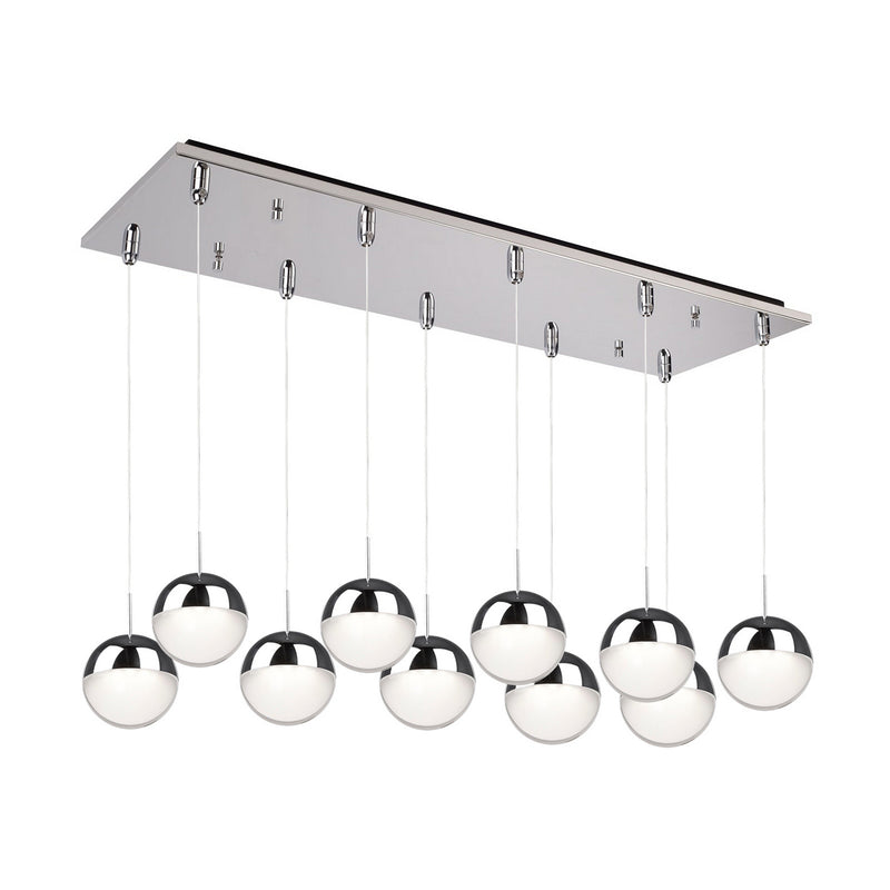 Kuzco Lighting MP402801CH-10 LED Pendant, Chrome