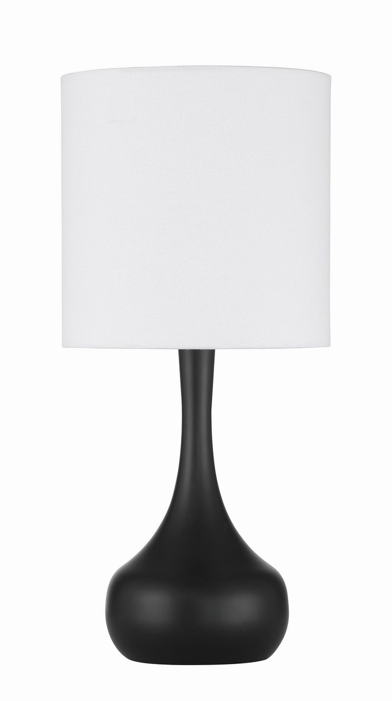 Craftmade 86226FB-T One Light Table Lamp, Flat Black
