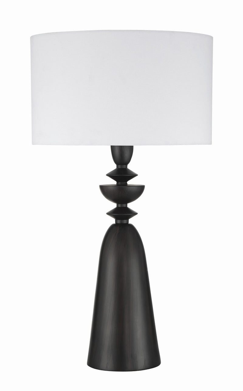 Craftmade 87024DW-T One Light Table Lamp, Dark Wood