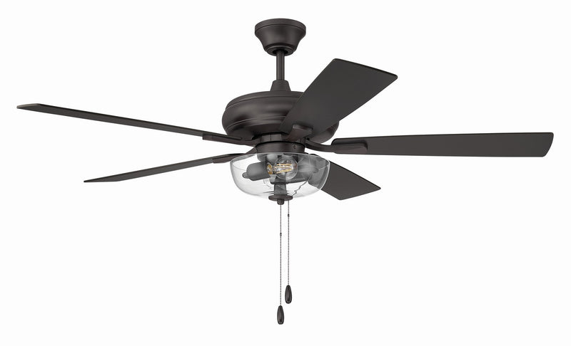 Craftmade ECF201CBZ5-CBZWLN 52" Ceiling Fan, Classic Bronze