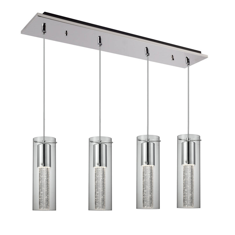Kuzco Lighting MP4401CH-04 LED Pendant, Chrome