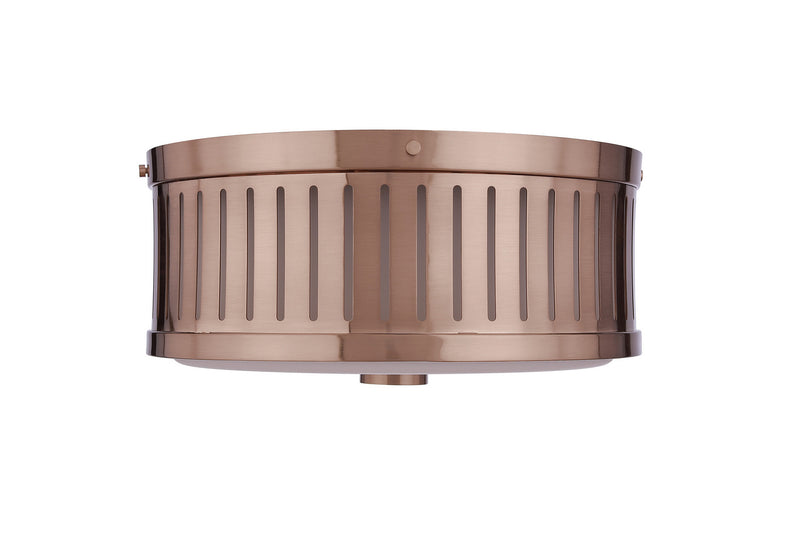 Craftmade X3313-SB Three Light Flushmount, Satin Brass