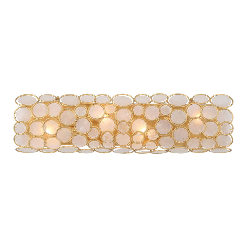 Crystorama PAL-526-GA Four Light Bath, Antique Gold