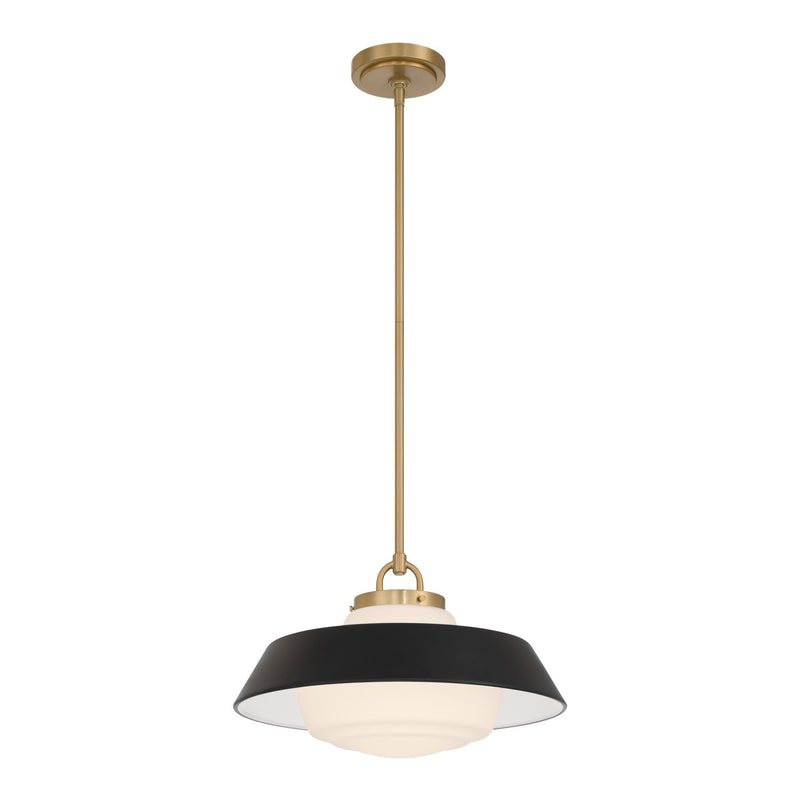 Crystorama XAN-8006-VG-MK One Light Pendant, Vibrant Gold