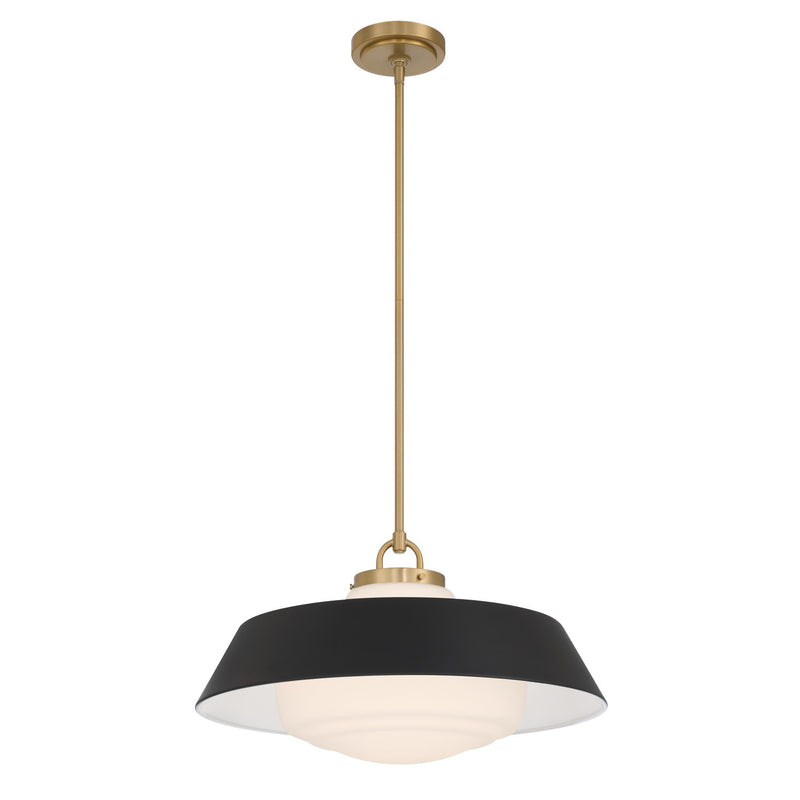 Crystorama XAN-8009-VG-MK Three Light Pendant, Vibrant Gold