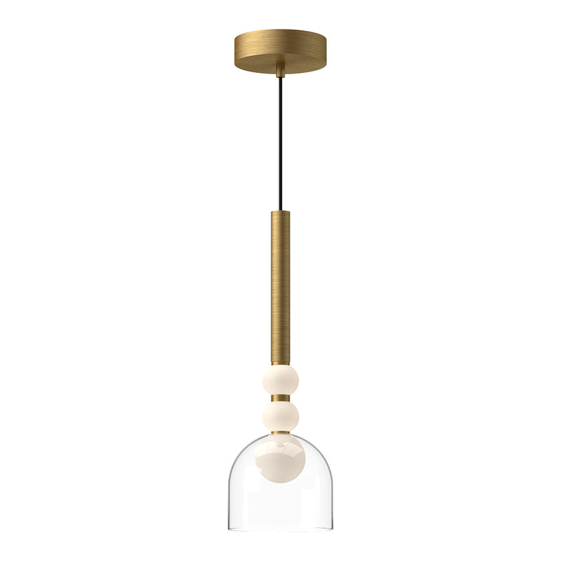 Kuzco Lighting PD30505-BG/CL-UNV LED Pendant, Brushed Gold/Clear