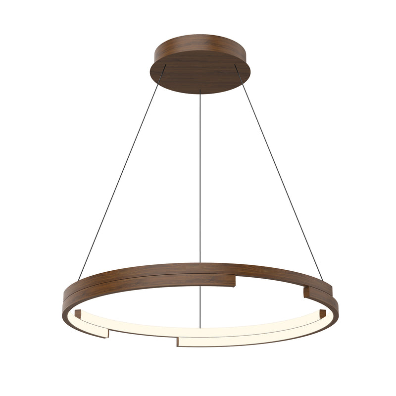 Kuzco Lighting PD52724-WT-UNV LED Pendant, Walnut