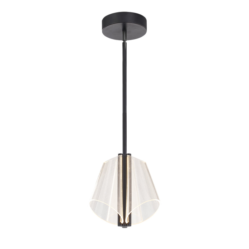 Kuzco Lighting PD62511-BK/LG-UNV LED Pendant, Black/Light Guide