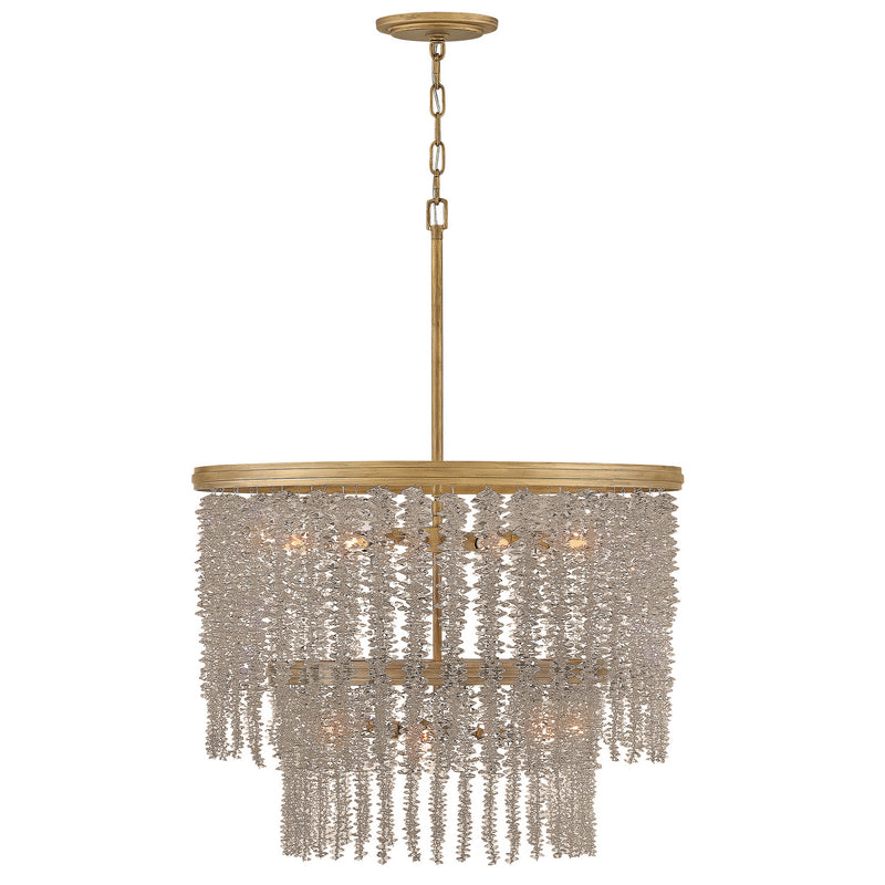 Fredrick Ramond FR41495BNG-LA LED Chandelier, Burnished Gold