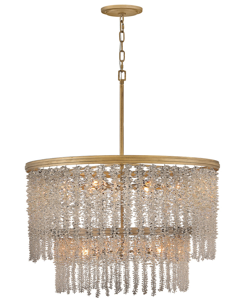 Fredrick Ramond FR41498BNG-LA LED Chandelier, Burnished Gold