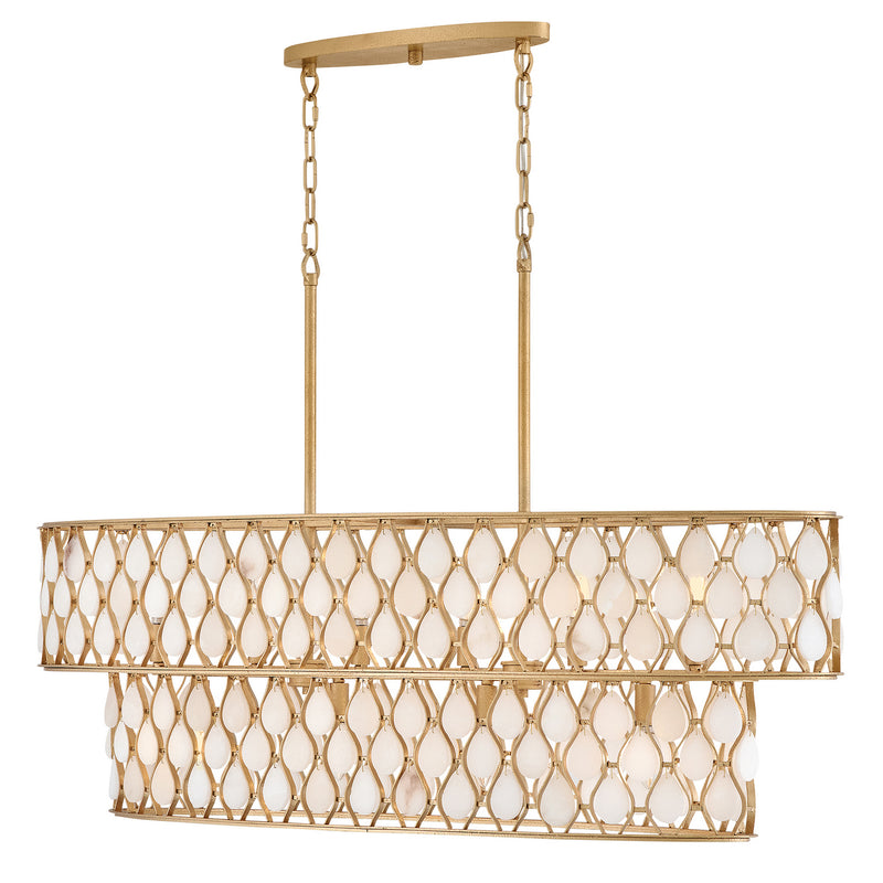 Fredrick Ramond FR41509PI LED Linear Pendant, Piastra Gold