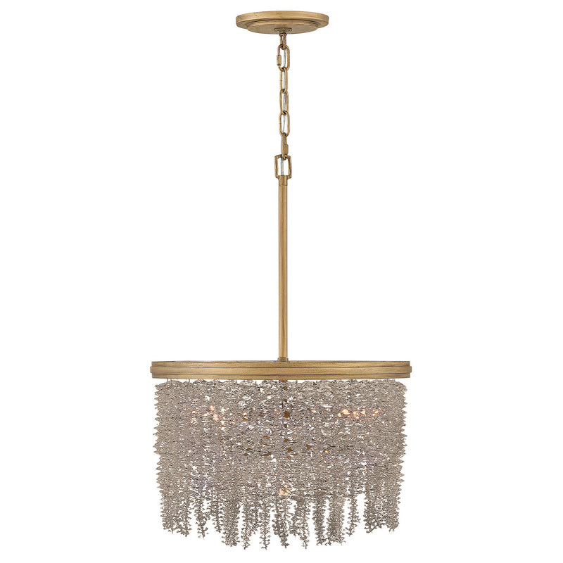 Fredrick Ramond FR41493BNG-LA LED Convertible Semi-Flush Mount, Burnished Gold