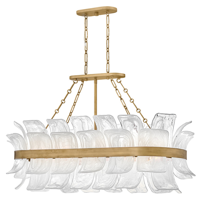 Fredrick Ramond FR46915BNG LED Linear Pendant, Burnished Gold