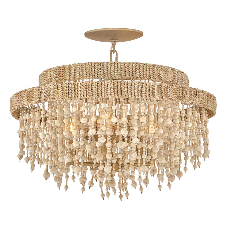 Fredrick Ramond FR47003BNG LED Semi Flush Mount, Burnished Gold