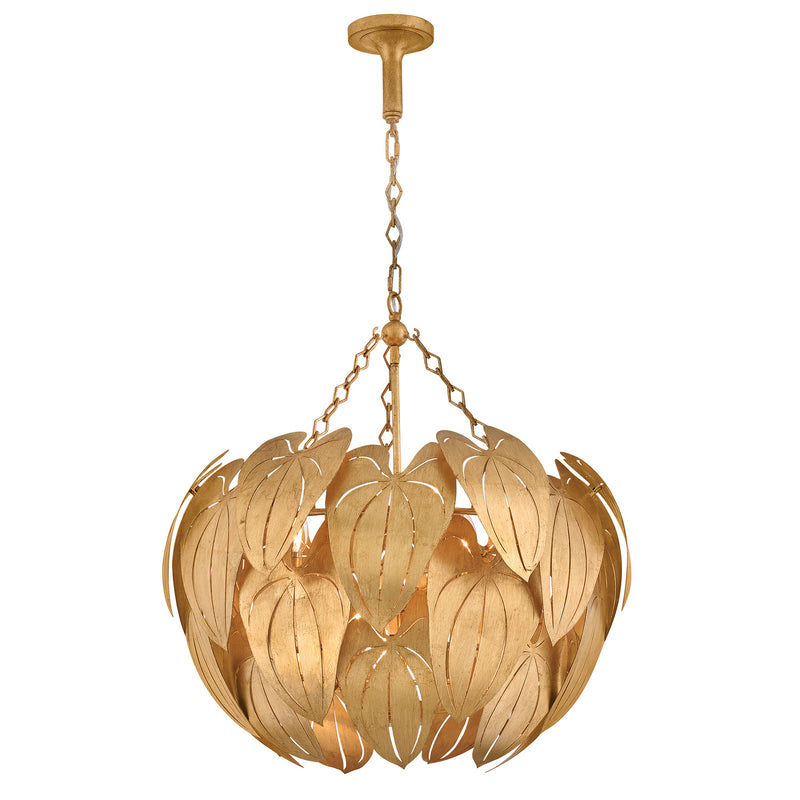 Fredrick Ramond FR47165DA LED Chandelier, Distressed Brass