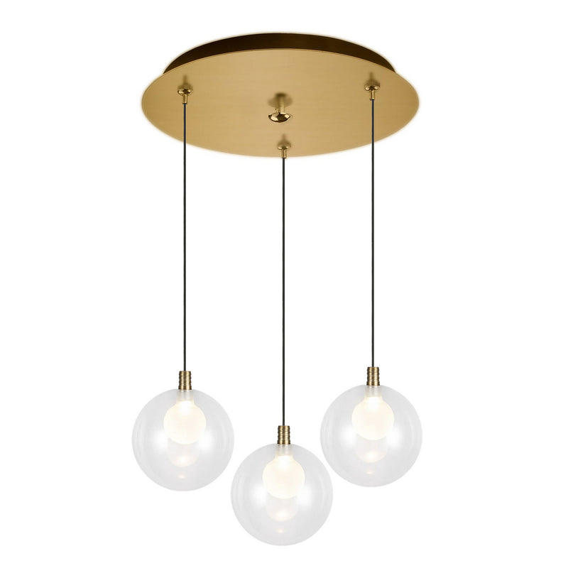 Kuzco Lighting MP3106BG-03 LED Pendant, Brushed Gold