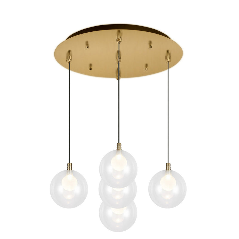 Kuzco Lighting MP3106BG-05 LED Pendant, Brushed Gold