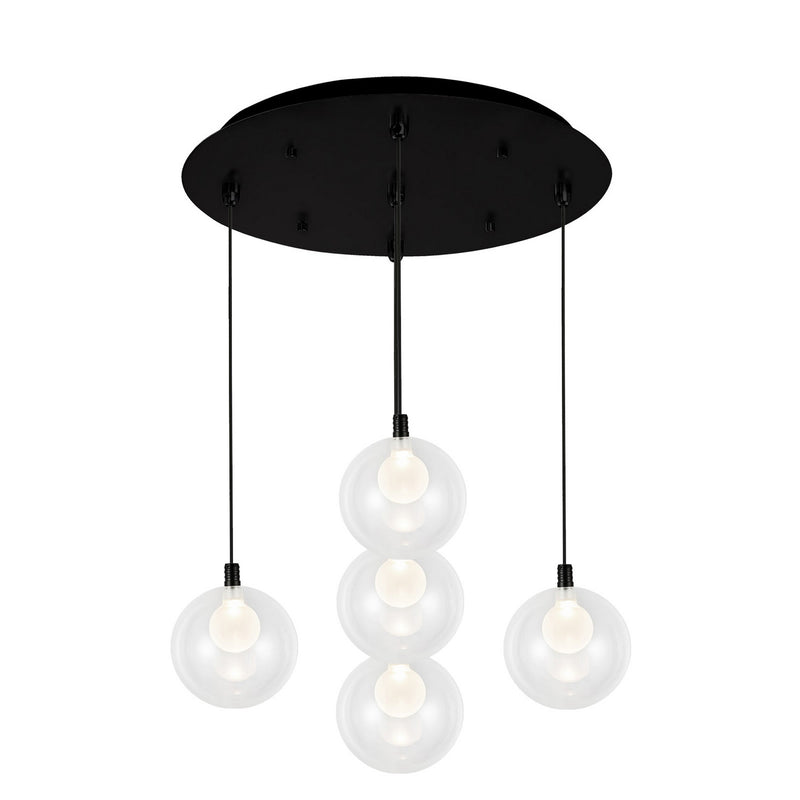 Kuzco Lighting MP3106BK-05 LED Pendant, Black